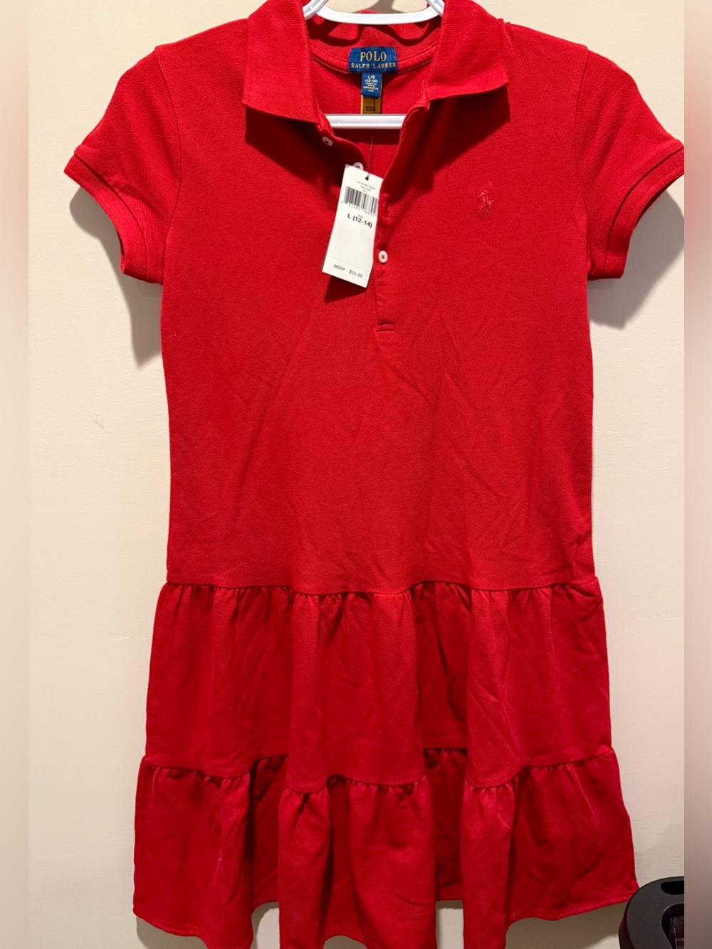 NWT $55 Polo Ralph Lauren Red Polo Dress